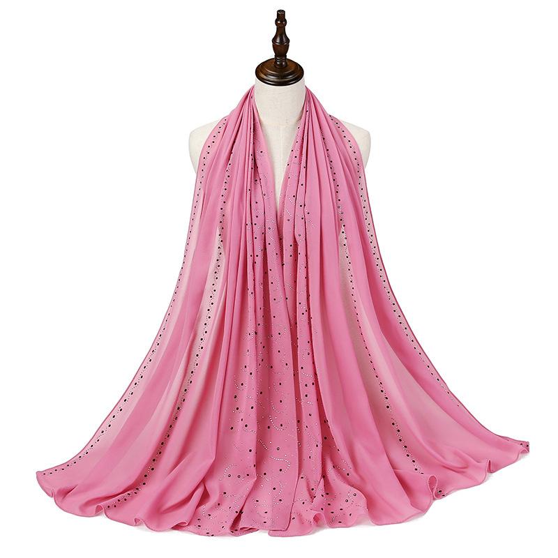 Новый Летний Роскошный Элегантный Женский Шелковый Шарф Пляжный Накидка Шаль Шифоновая Блестящая Бандана Защита от Солнца Хиджаб Женский Шарф Парео Платок