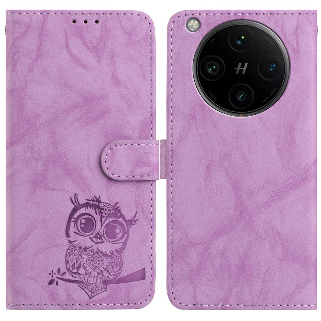 8-цветный кошелек-чехол с откидной крышкой и тисненым узором совы для Oppo A17 A18 A54 A58 A76 A77 Reno8, Reno8 Lite, Find X8 Pro, Find X5, Reno14 Pro...