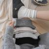 Женские осенне-зимние утолщенные теплые двухслойные контрастные шерстяные носки-гольфы