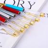 DIY Neutral Gel Pens Metal Signature Pen Gold Powder Empty Tube Ball Point Pen  Stationery