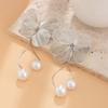 Flower Petal Flower Petal Drop Earrings Tassel Exaggerated Large Petal Stud Earrings  Women