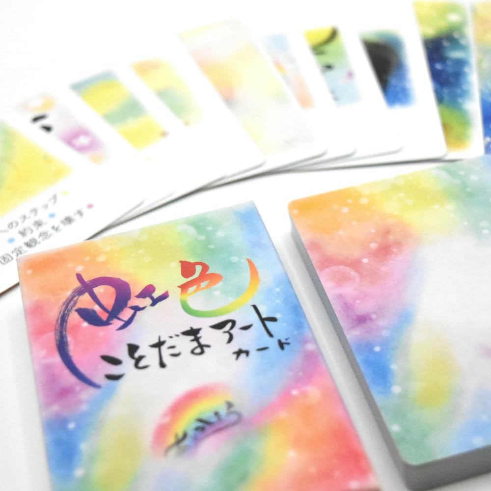 Радужные карточки Котодама Арт Каори Куросэ 40 карточек с японскими комментариями (Новый выпуск) [Аутентичный]