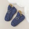 Stripe Winter Floor Shoes Plush Coral Fleece Socks Soft Unisex Sleeping Socks  Winter