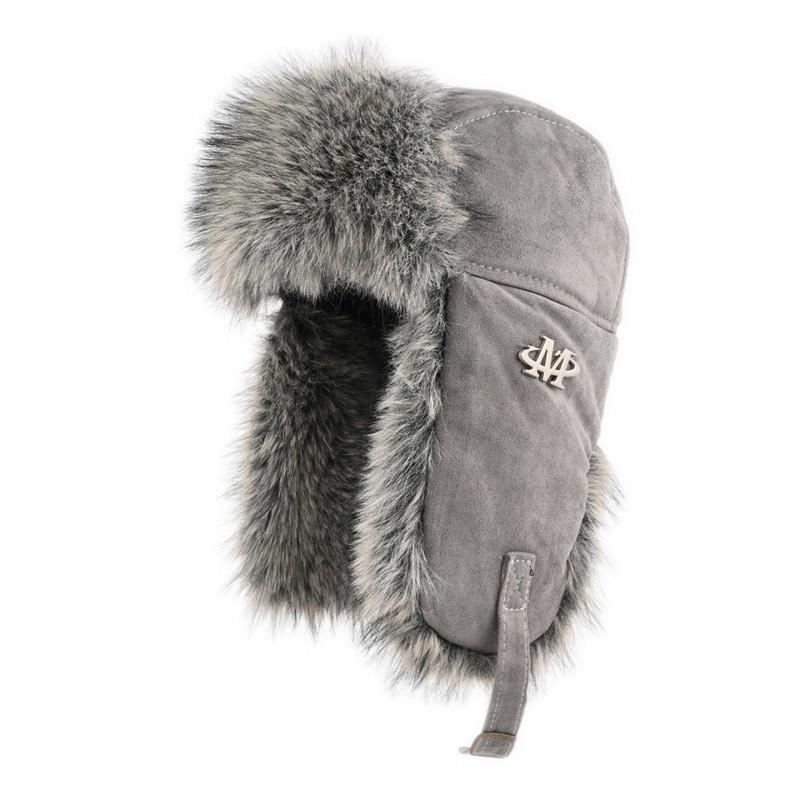 Unisex Winter Warm Fleece Lined Hat With Ear Flaps Soft Suede Fabric Ski Cycling Cap Cold Weather