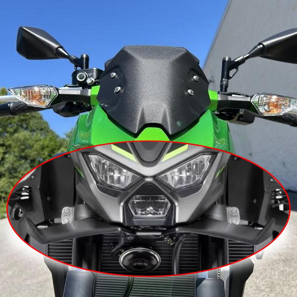 Для KAWASAKI Z500 Z 500 SE 2024 2025 Ветровое крыло Конус Аэродинамика Обтекатель Крылышки Z500 SE Мотоцикл Передний спойлер-губа