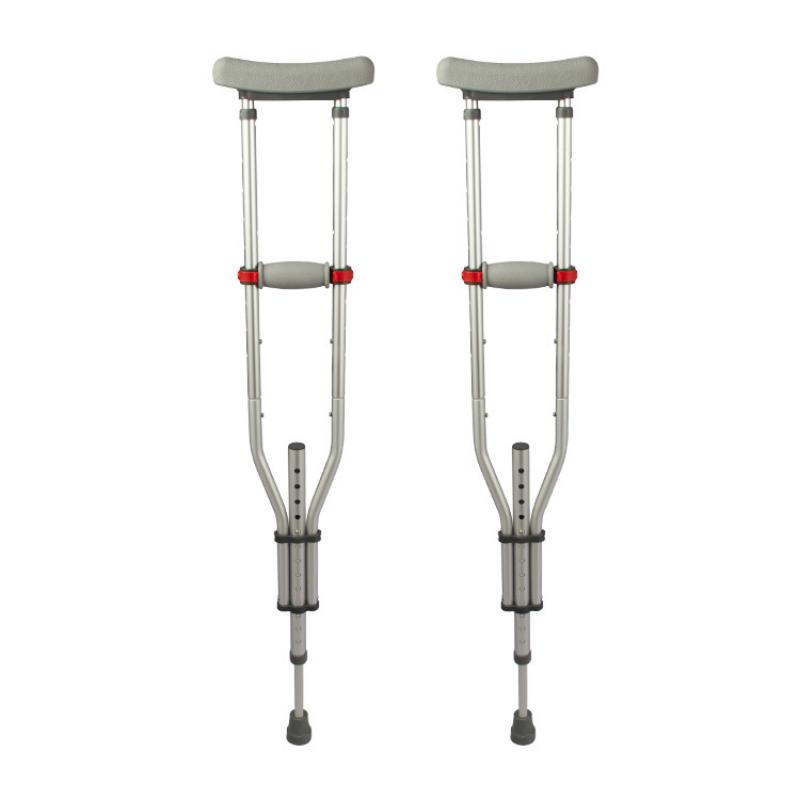 Подмышечный костыль с амортизирующей подушечкой для ног, переносные складные двойные костыли с резиновой подушечкой, регулируемые ходунки для пожилых людей