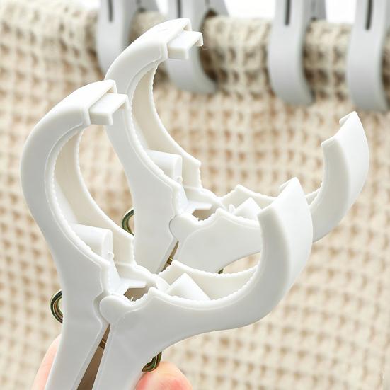 5Pcs Plastic Clothes Pins Windproof Strong Grip Clothes Pegs Heavy Duty Sheets Towels Laundry Clothing Drying Clothespin Clip
