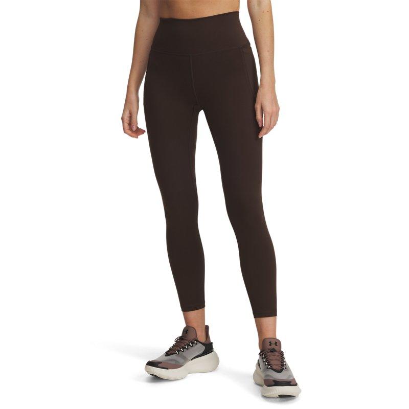 Under Armour Meridian Простые Удобные Однотонные Брюки Девять Девятых с Высокой Посадкой Йога Длинные Брюки Женский низ 1382525-246