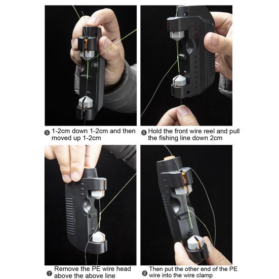 Рыболовная электрическая узловая машина GT, перезаряжаемый автоматический рыболовный крючок, инструмент для связывания лески, устройство для снастей, рыболовные снасти