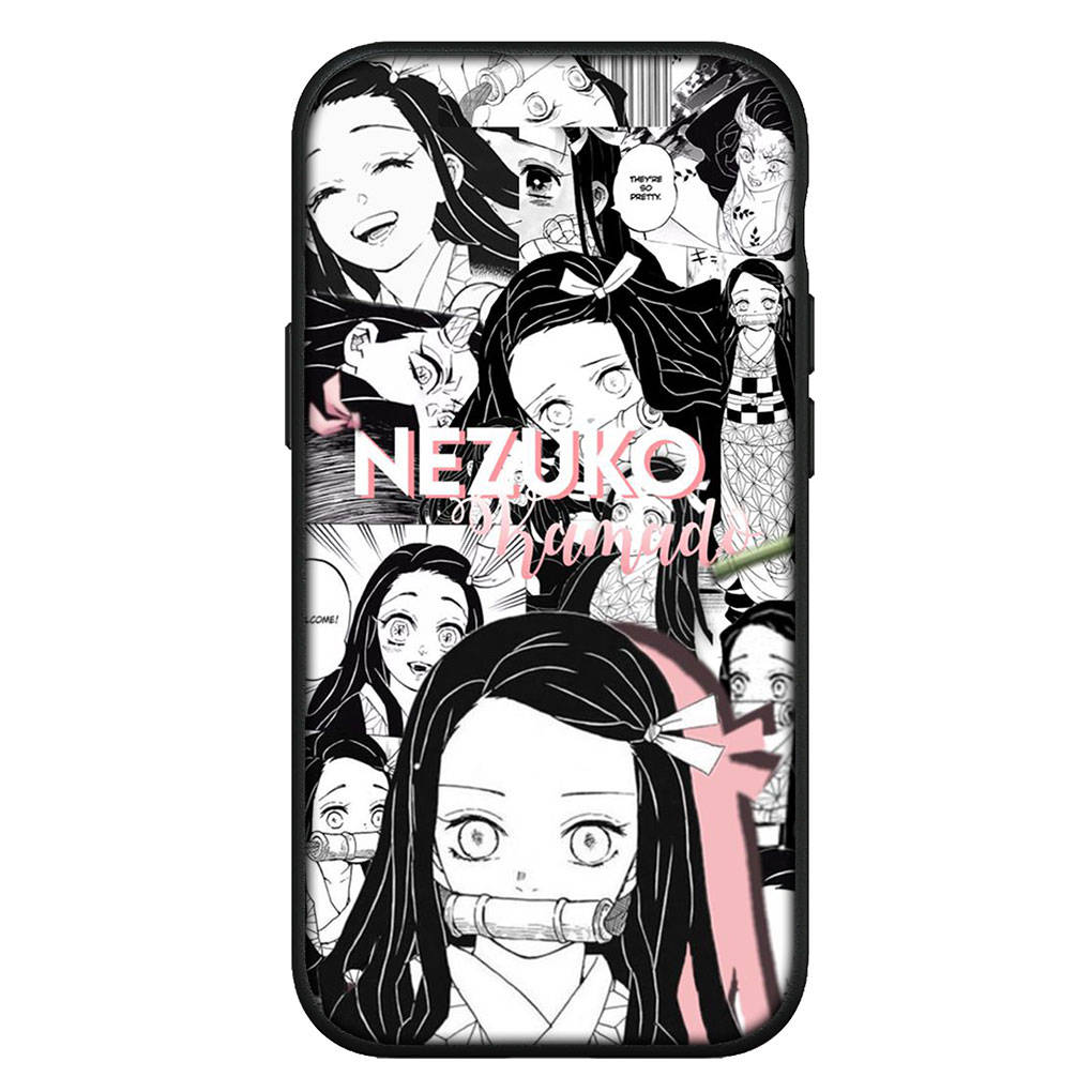 For iPhone 16 15 Xiaomi Redmi Note 14 13 12 11 Pro Max X 8 16e Samsung Galaxy S25 S24 S23 Moto OPPO Huawei Anime Demon Slayer Kamado Nezuko Phone Case
