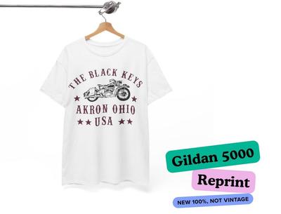 Группа The Black Keys Акрон Огайо США Футболка песочного цвета Полный размер