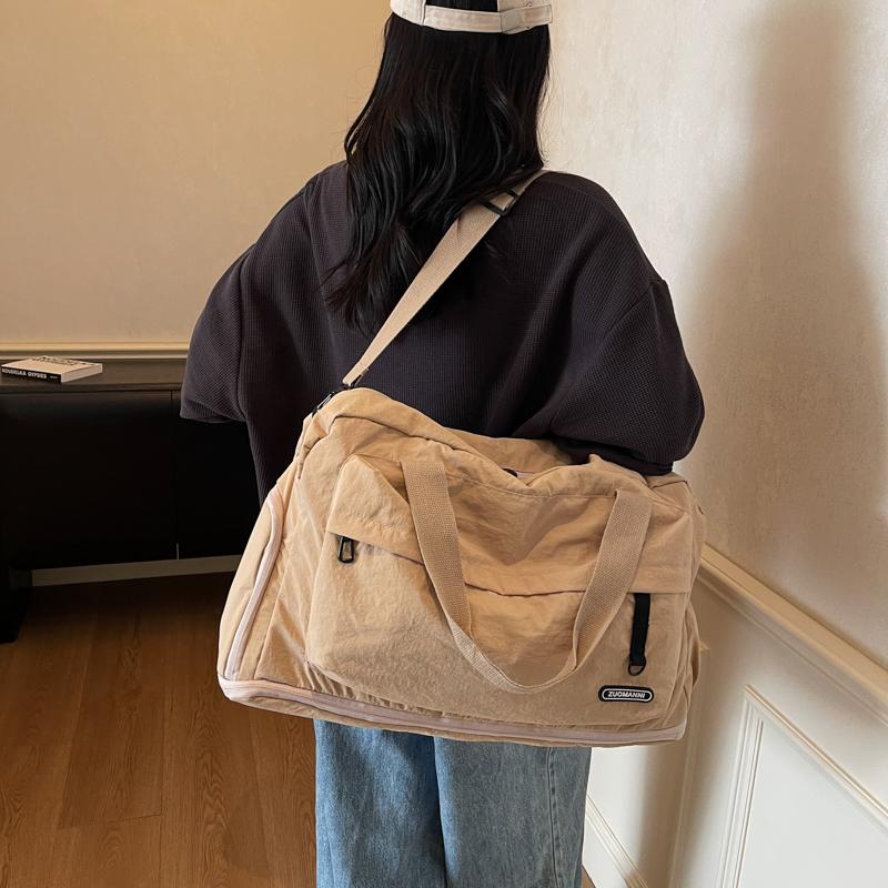 Женская легкая складная дорожная сумка-дафл, большая вместимость, много отделений, дорожная сумка для багажа, нейлоновые спортивные сумки-тоут для спортзала