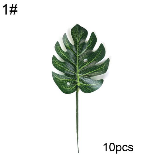 10 шт. искусственные растения поддельные листья монстеры для декора стен гостиной и вечеринки