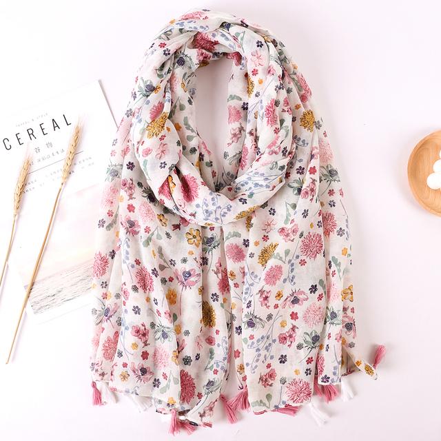 Брендовый дизайнерский женский шарф, теплый принт, пляжный саронг, шали, роскошные хлопковые и льняные банданы, мусульманский хиджаб, женские шарфы с кисточками, парео