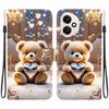 Чехол-книжка из искусственной кожи ручной работы для Honor 400/Honor 400 Pro/Honor 400 Lite Lite, противоскользящий, противоударный чехол с ремешком на запястье и дизайном в виде сердца/розы/кошки