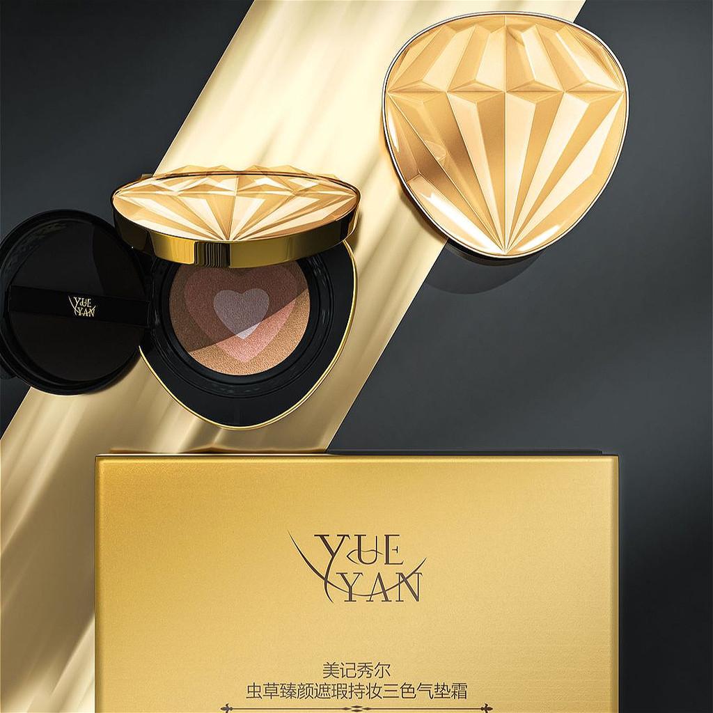 Air Cushion BB Cream Natural Brightening Concealer Oil Control Waterproof Permanent Fixed Liquid Foundation Daily Makeup Set Women's Fashion Makeup