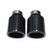BMW Universal Gloss Black 304 Stainless Steel Carbon Fiber Muffler Tailpipe - Tailpipe Modification