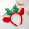Плюшевая повязка для волос, праздничная рождественская шляпа, повязка на голову с рогами, гибкий рождественский головной убор для детей и взрослых, праздничный декор