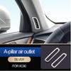 Автостайлинг для volvo xc90 v90 Декоративная рамка вентиляционного отверстия на стойке A Автомобильные наклейки Детали Автоаксессуары