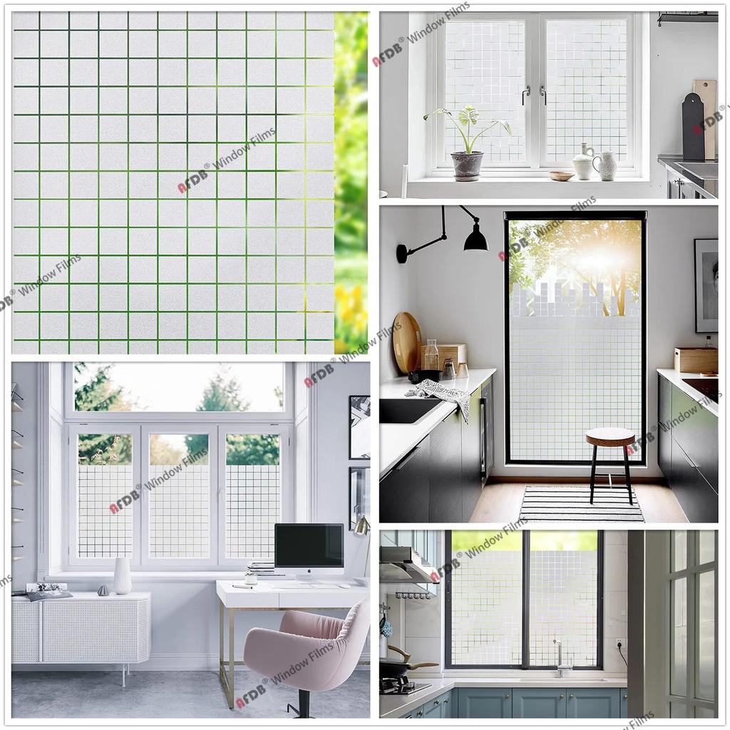 Пленка для окон Privacy, декоративная бумажная наклейка, неклейкая кружевная цветочная наклейка, домашний офис, статическая липкая стеклянная фольга, ширина 90 см