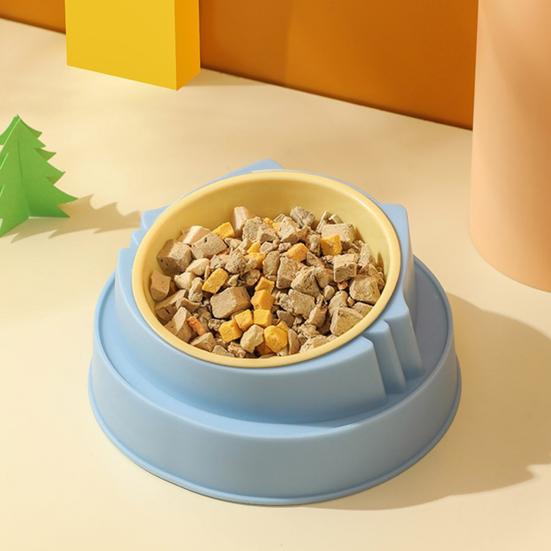 Миска для домашних животных, приподнятая, для собак, одинарная/двойная, непроливающаяся, противоскользящая, для кошек, кормушка для корма и воды для домашних животных