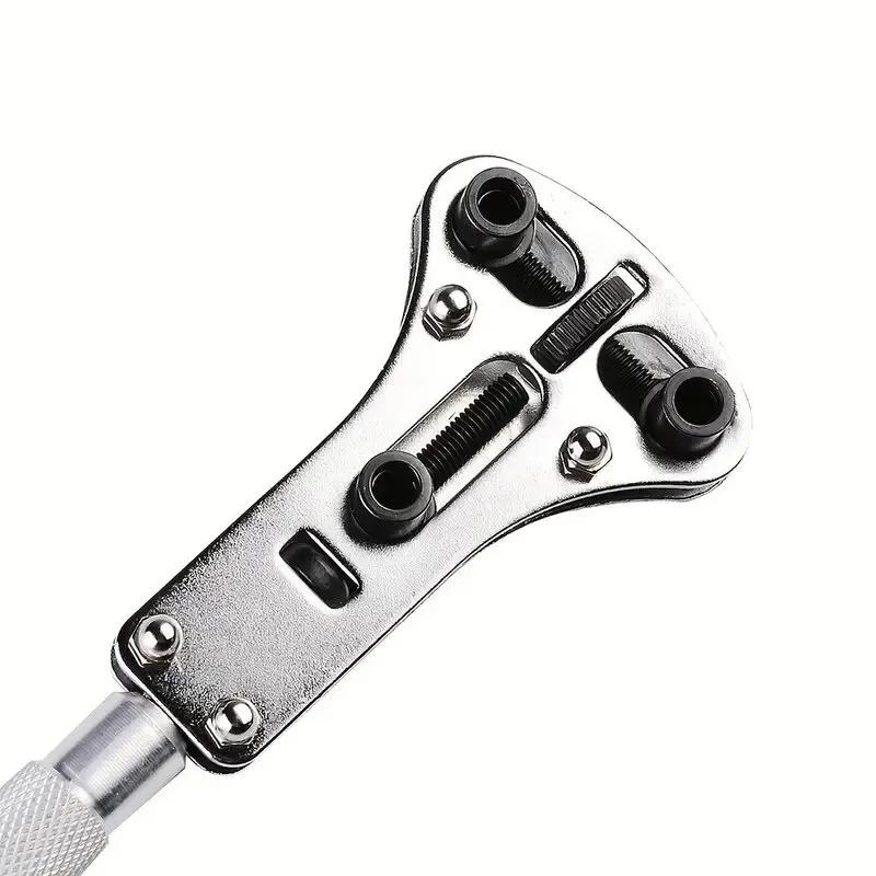 3 Claw Watch Case Opener Adjustable Screw Back Remover Wrench Repair Tool Part Maintenance Kit Bottom Cover Rear Replace Battery