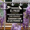 2D Flat, 1pc, Vintage Metal Sign, Decorative Plaques and Ornaments, Private Territory Monitoring Alarm, Security Reminder, Outdoor, Office, Yard