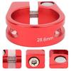 2PCS 28.6mm Bike Seat Post Clamp Lightweight Bike Seat Tube Clip Bike Pipe Clamp  Folding Bike