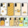 Чехол KT71 Lazy Egg Gudetama для OPPO Reno 8 6 5 4 Pro Find X3 A17 A31 A38 A40 A53 A54 A55 A74 A76 A78 A77 A80 A94 A95 A96 Lite, черный чехол для дивана