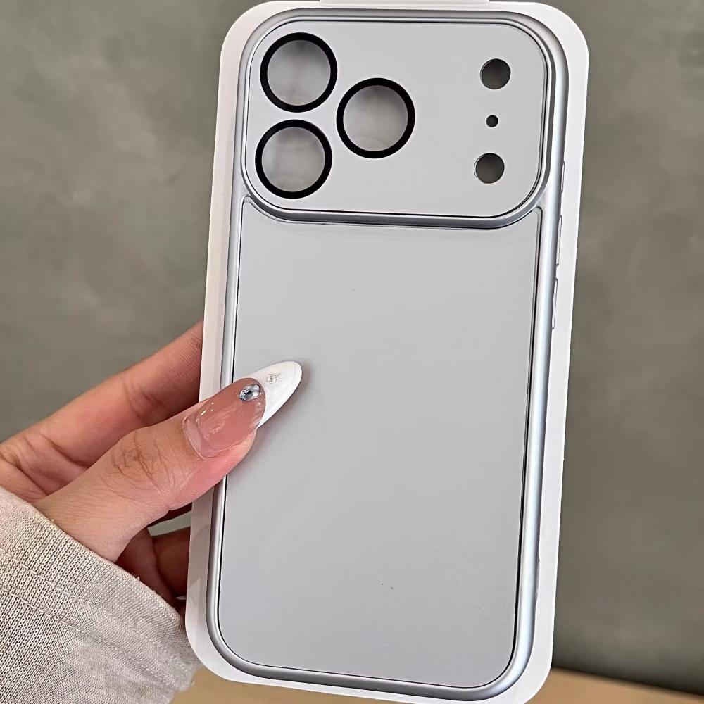 Роскошный Матовый Жесткий ПК Матовый Тонкий Чехол для iPhone 17 Air 16 15 14 13 12 11 Pro Max 17pro Покрытие Пленка для Камеры Защита Матовое Покрытие