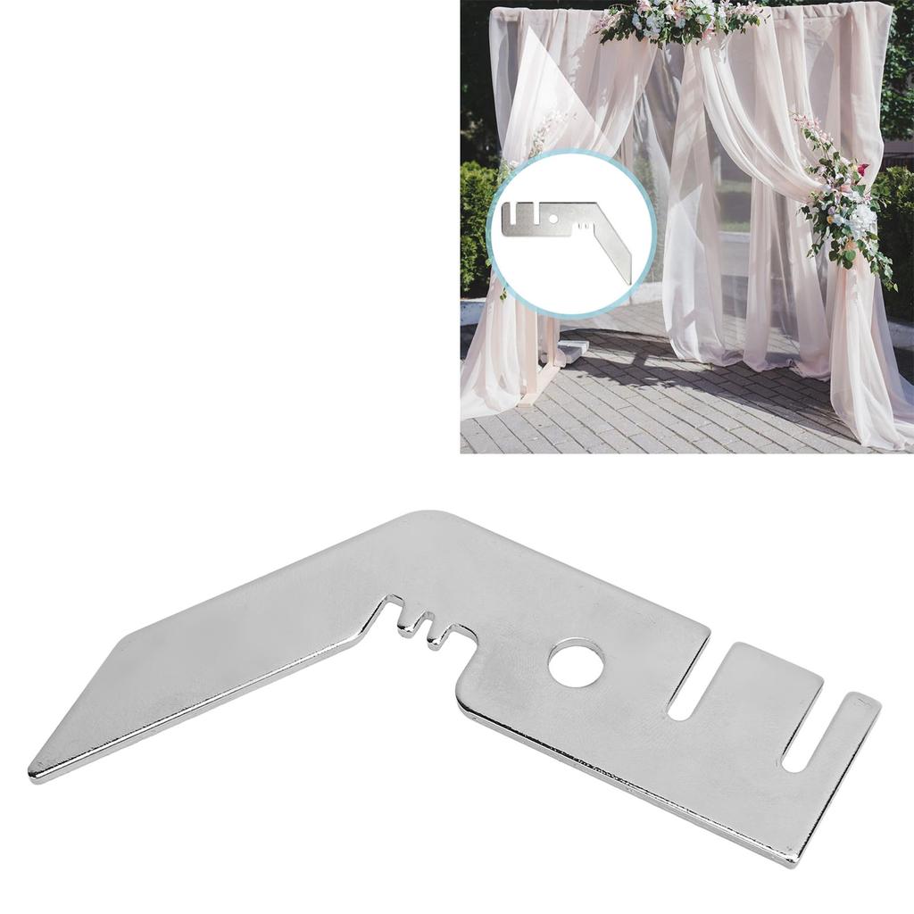 8PCS 3 Inch Double Crossbar Hanger Iron Wedding Valance Hanger for Pipe and Drape Backdrop Stand Lay