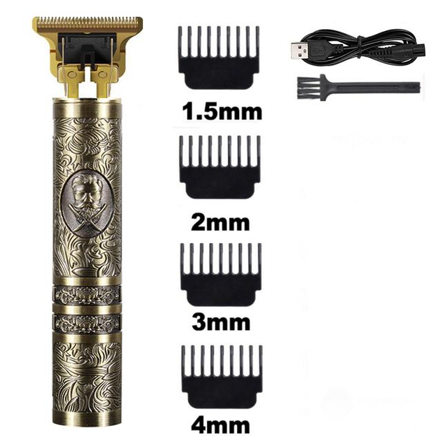 Vintage T9 Electric Cordless Hair Cutting Machine Professional Hair Barber Trimmer For Men Clipper Shaver Beard Lighter