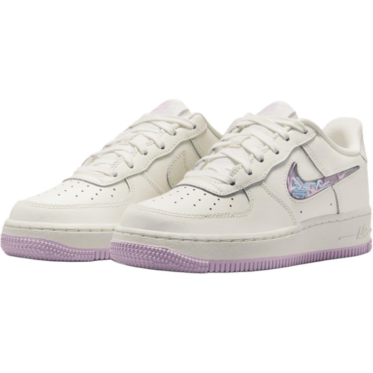 Nike Air Force 1 Удобные Классические Низкие Детские Кроссовки Детские кроссовки Белый Фиолетовый IQ9795151