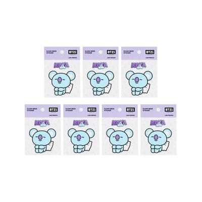 Прозрачная декоративная наклейка Line Friends BT21, часть 2, Koya, 7 шт.