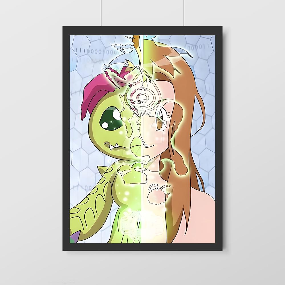 Аниме Digimon холст плакат персонаж мультфильма современный дом настенная живопись печать фотографии Спальня Декор в гостиную росписи подарок