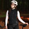 Womens Windproof Thermal Cycling Vest Sleeveless Fleece-Lined Winter Bike Jersey Road