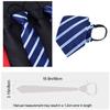 Stripe Necktie Blue Black Slim Skinny Tie Elegant Wedding Groom Tie  Gifts