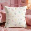 Soft PPastel PawS Cushion Cover Premium Comfort Reversible Pillow Cove Two in One Design for Any Room  Car Interior