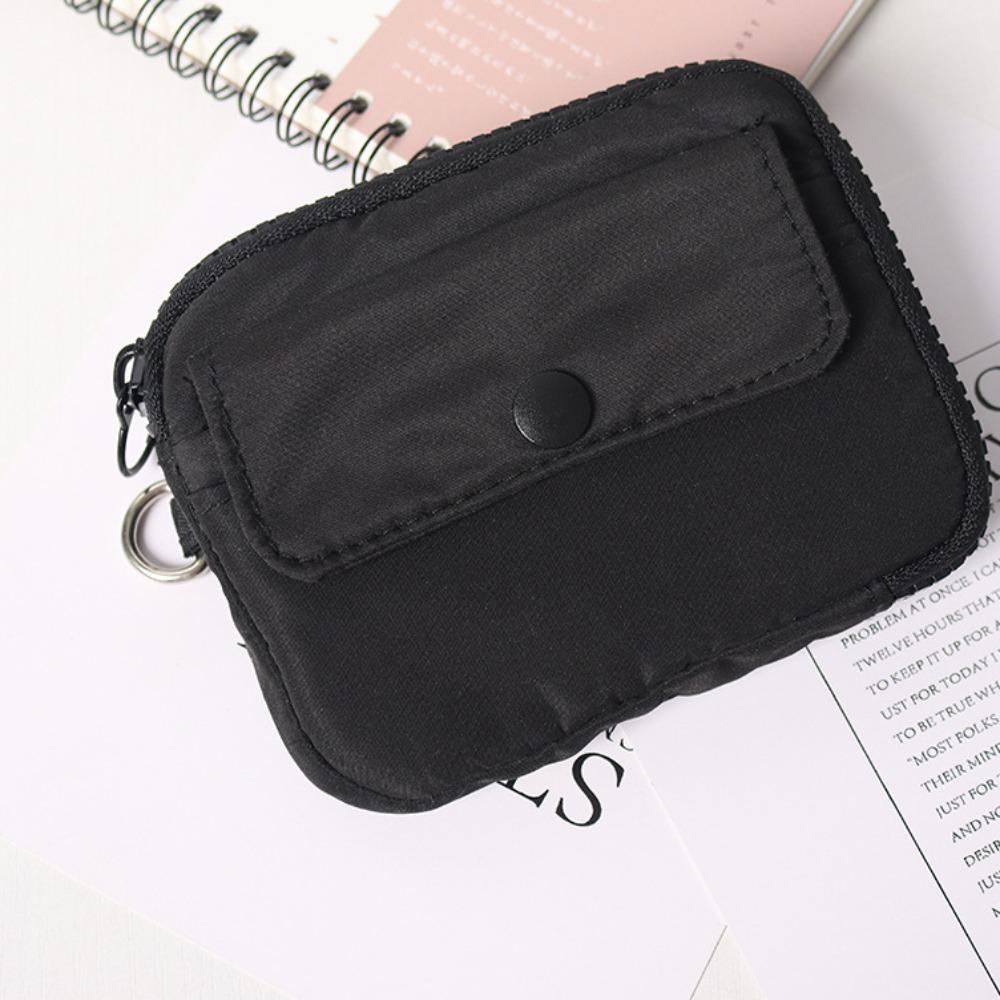 Сумка-кошелек на молнии для наушников Многофункциональная мини-сумка для хранения Простой нейлоновый кошелек для мелочи Путешествия