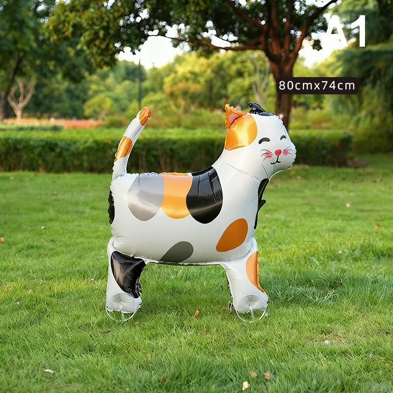 4D Мультяшные Фольгированные Шары Слон Стоячий Ходячий Шарик с Колесом для Украшения Детской Вечеринки по случаю Дня Рождения, Детского Праздника