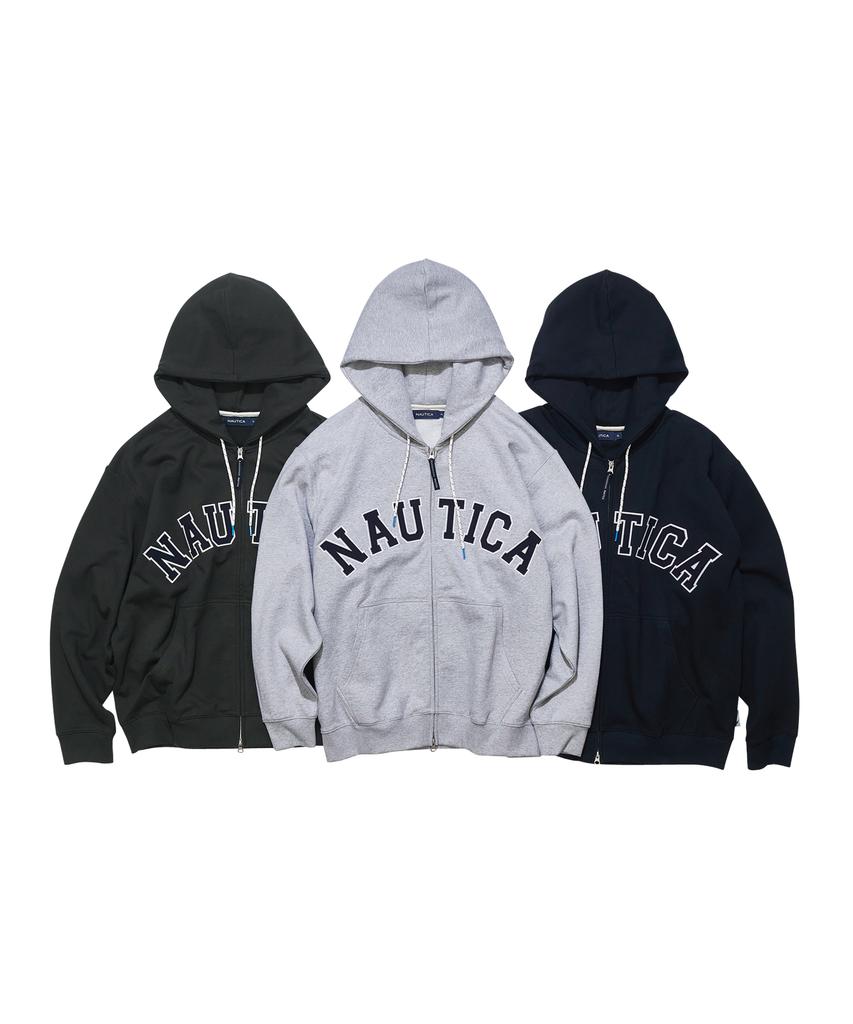 Толстовка Nautica с капюшоном и молнией с логотипом-аркой (Флисовой подкладке) Njk0865