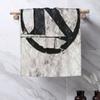 Black Kaamelott logo on a gray background Soft Face Towel Quick Dry Pool Bath Cotton Towels Breathable