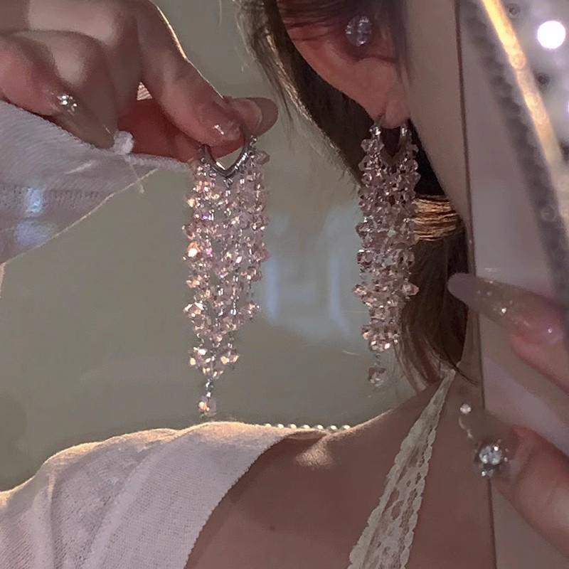 Вайб острой девчонки: 2025 Милые и Крутые Нишевые Серьги-кисточки - Шикарный и Стройнящий Длинный Дизайн