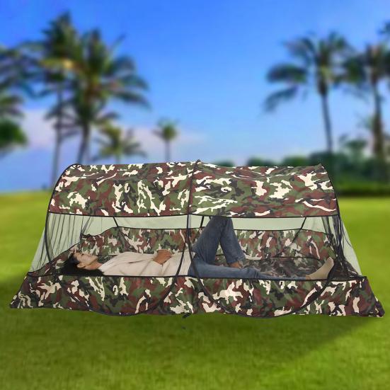 Camping Foldable Mesh Tent Single/Double Person Fly Protection Waterproof Portable No Installation Outdoor Travel Climbing Backpacking Shelter Net