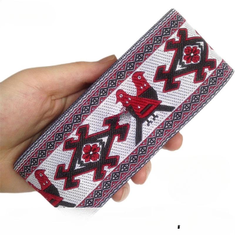 5cm Width 7Yard Vintage Ethnic Embroidery Style Ribbon DIY Clothes Bag Accessories Embroidered Applique Sewing Craft Fabric