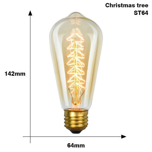 E27 Retro Edison Bulb 220V 40W ST64 G80 G95 G125 Ampoule Vintage Edison Bulb Incandescent Lamp Home Decor Filament Light Bulb