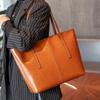 Retro Cowhide Bag Women's Bag New Tote Bag Large Capacity Versatile Commuter Shoulder Bag