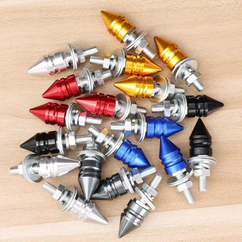 Universal Car License Plate Aluminum Alloy M6 Screws Corrosion Resistant Fasteners for ATV Motorcycle Exterior Modification