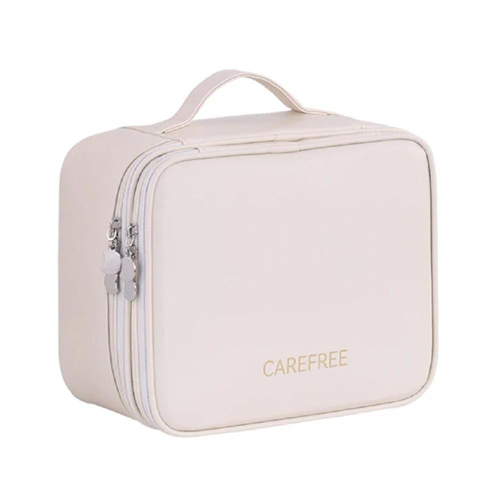 PU Leather Travel Toiletry Pouch Large Capacity Makeup Toiletries Organizer  Shopping