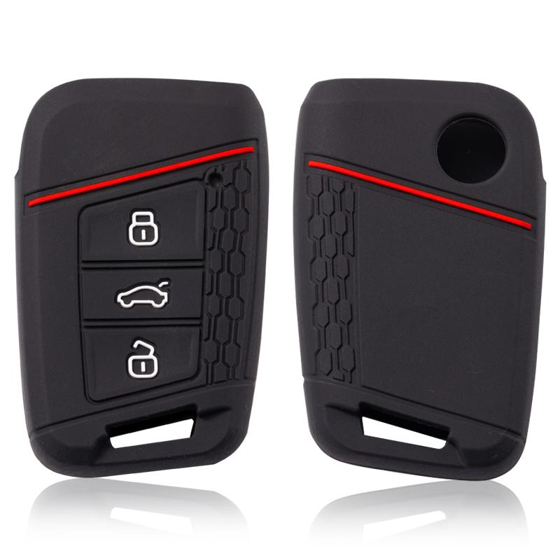 Силиконовый чехол для ключа автомобиля Vw Volkswagen Magotan Magotan Gte Passat B7 B8 Cc Arteon Skoda Fabia Superb A7 Kodiaq Seat